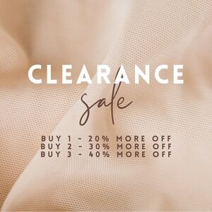 ITEMS MARKED CLEARANCE